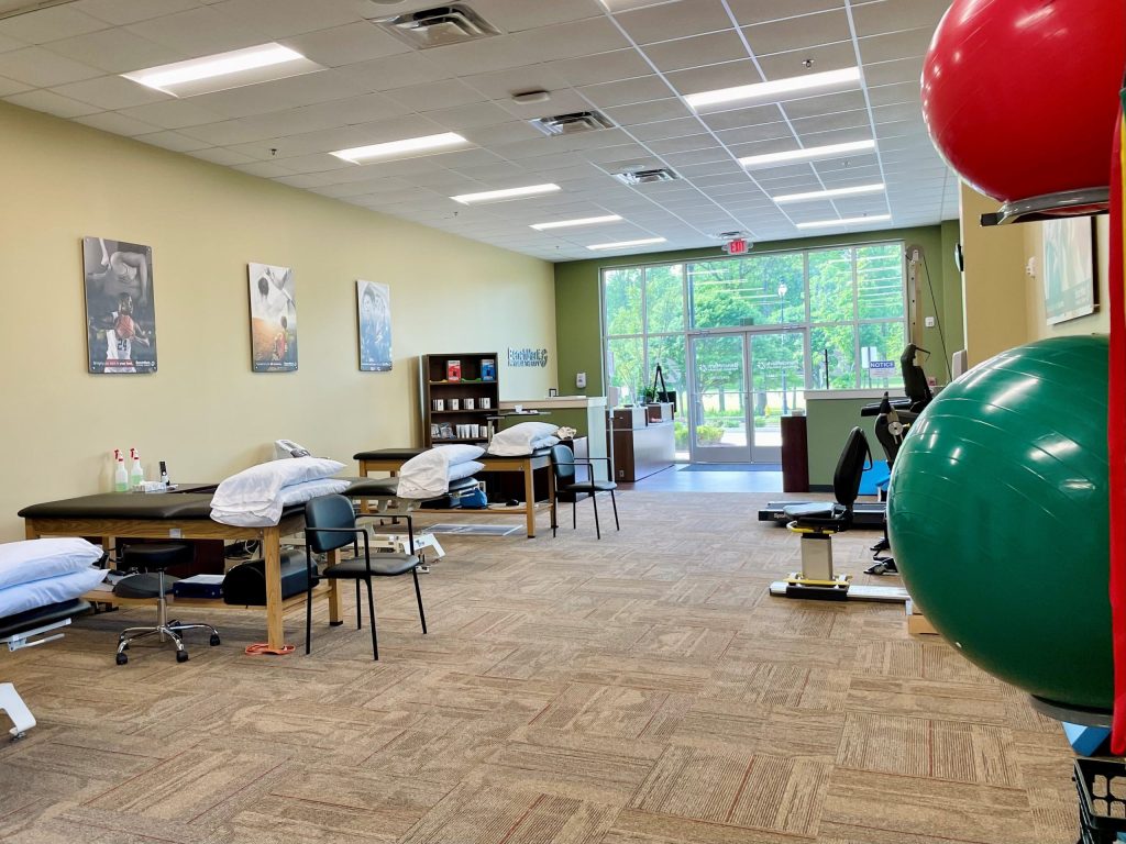 interior of BenchMark physical therapy clinic in Evansville, IN