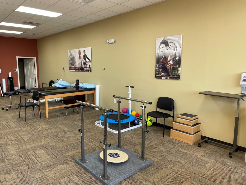 physical therapy equipment at the Evansville, IN clinic