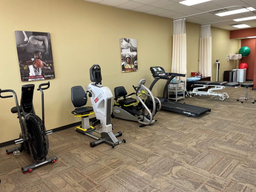 outpatient physical therapy clinic interior in Evansville, IN