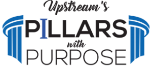 Upstream Pillars with Purpose Logo